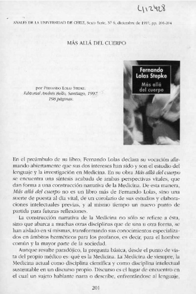 Más allá del cuerpo