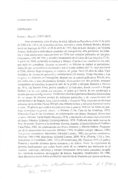 Obituario  [artículo]