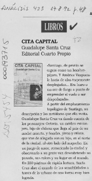 Cita capital  [artículo].