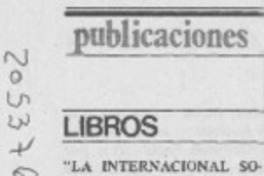 La Internacional Socialista y América Latina"