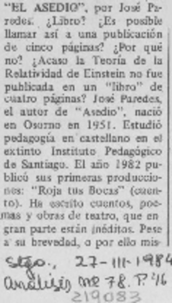 "El Asedio"
