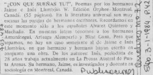 "¿Con qué sueñas tu?".
