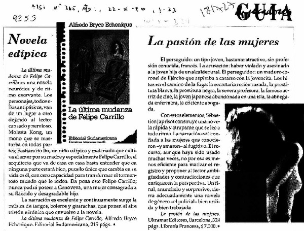 Novela edípica  [artículo].