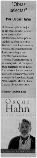 "Obras Selectas".