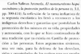 El iusnaturalismo hispano-indiano y la protección jurídica de la persona