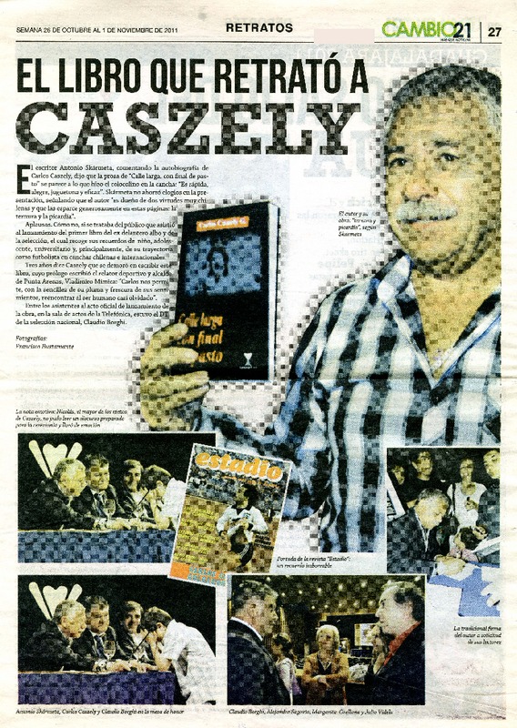 El libro que retratò a Caszely  [artículo] Francisco Bustamante.