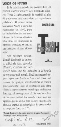 Sopa de letras  [artículo].