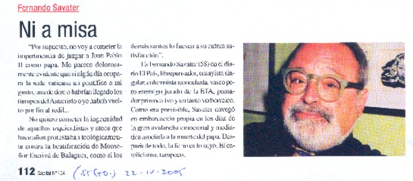 Ni a misa