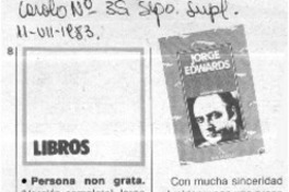 Persona non grata.
