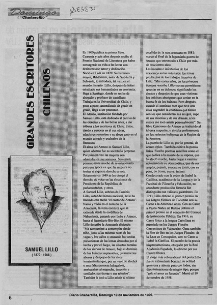 Grandes escritores chilenos