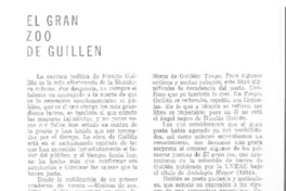 El Gran zoo de Guillén  [artículo].