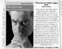 "Memorias que olvidé en alguna parte"  [artículo]