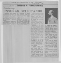 Enseñar deleitando.