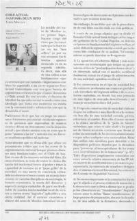 Chile actual, anatomía de un mito  [artículo] Paulo Hidalgo.