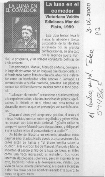 La luna en el comedor  [artículo]