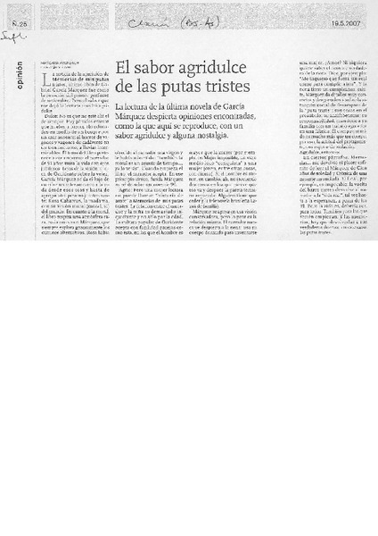El sabor agridulce de las putas tristes
