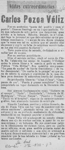 Carlos Pezoa Véliz.