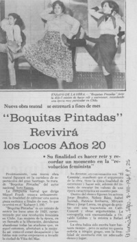 Boquitas pintadas" revivirá los locos años 20.