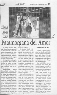 Fatamorgana del amor  [artículo].