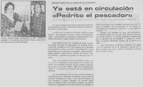 Ya está en circulación "Pedrito el pescador"