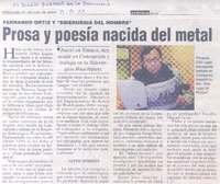 Prosa y poesía nacida del metal.