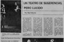 Un teatro de sugerencias, pero lúcido