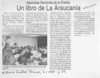Un Libro de La Araucanía  [artículo].