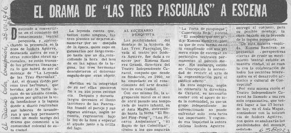 El drama de "Las tres pascualas" a escena.