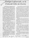 Enrique Lafourcade, en la Feria del Libro de Osorno  [artículo].