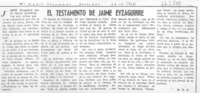 El testamento de Eyzaguirre
