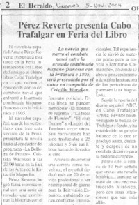 Pérez Reverte presenta Cabo Trafalgar en Feria del libro
