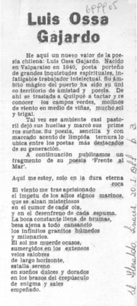 Luis Ossa Gajardo.
