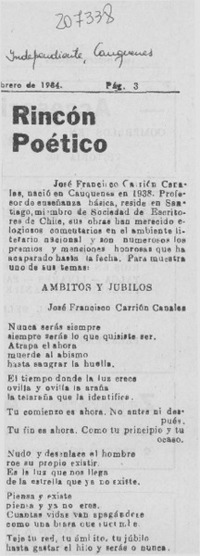 Rincón poético