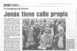 Jonás tiene calle propia