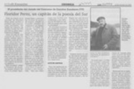 Floridor Pérez, un capitán de la poesía del sur