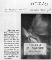 "Sólo a mi madre"  [artículo]