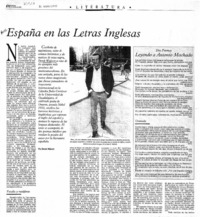 España en las Letras Inglesas.
