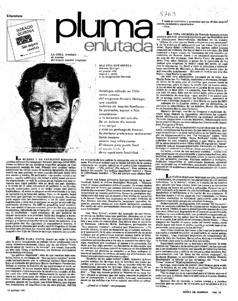 Pluma enlutada.