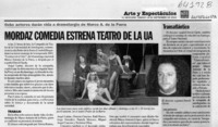 Mordaz comedia estrena teatro de la UA  [artículo]