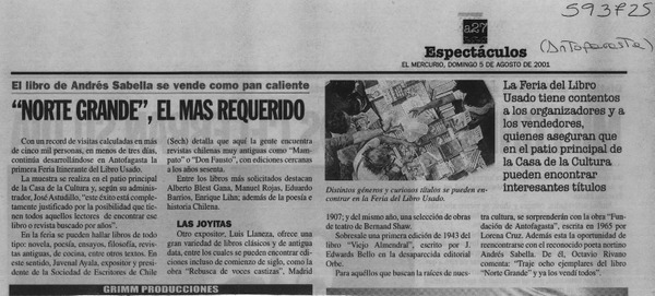 "Norte grande", el más requerido  [artículo]