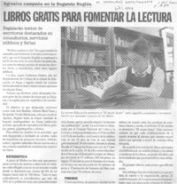 Libros gratis para fomentar la lectura.