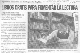 Libros gratis para fomentar la lectura.