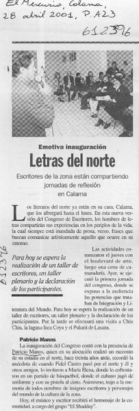 Letras del norte  [artículo]