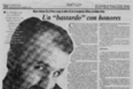 Un "Bastardo" con honores  [artículo].
