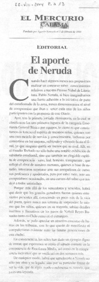 El Aporte de Neruda