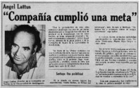 Compañía cumplió una meta".