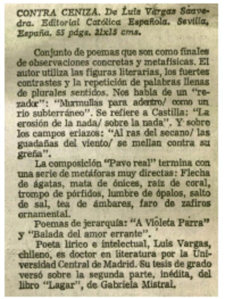 Contra ceniza.