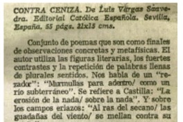 Contra ceniza.