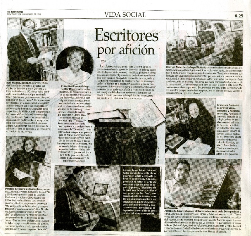 Escritores por afición  [artículo] C.W.R.