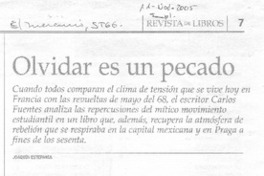 Olvidar es pecado